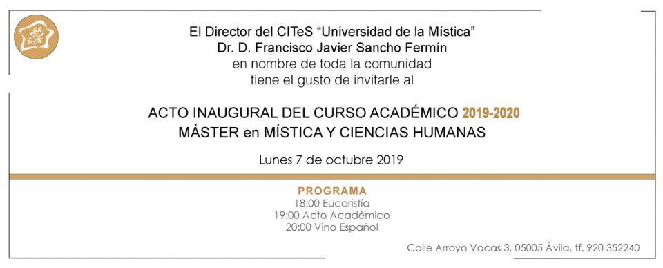 Inauguración Curso Académico 2019-2020